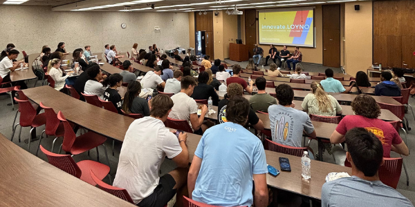students attend innovate.loyno panel