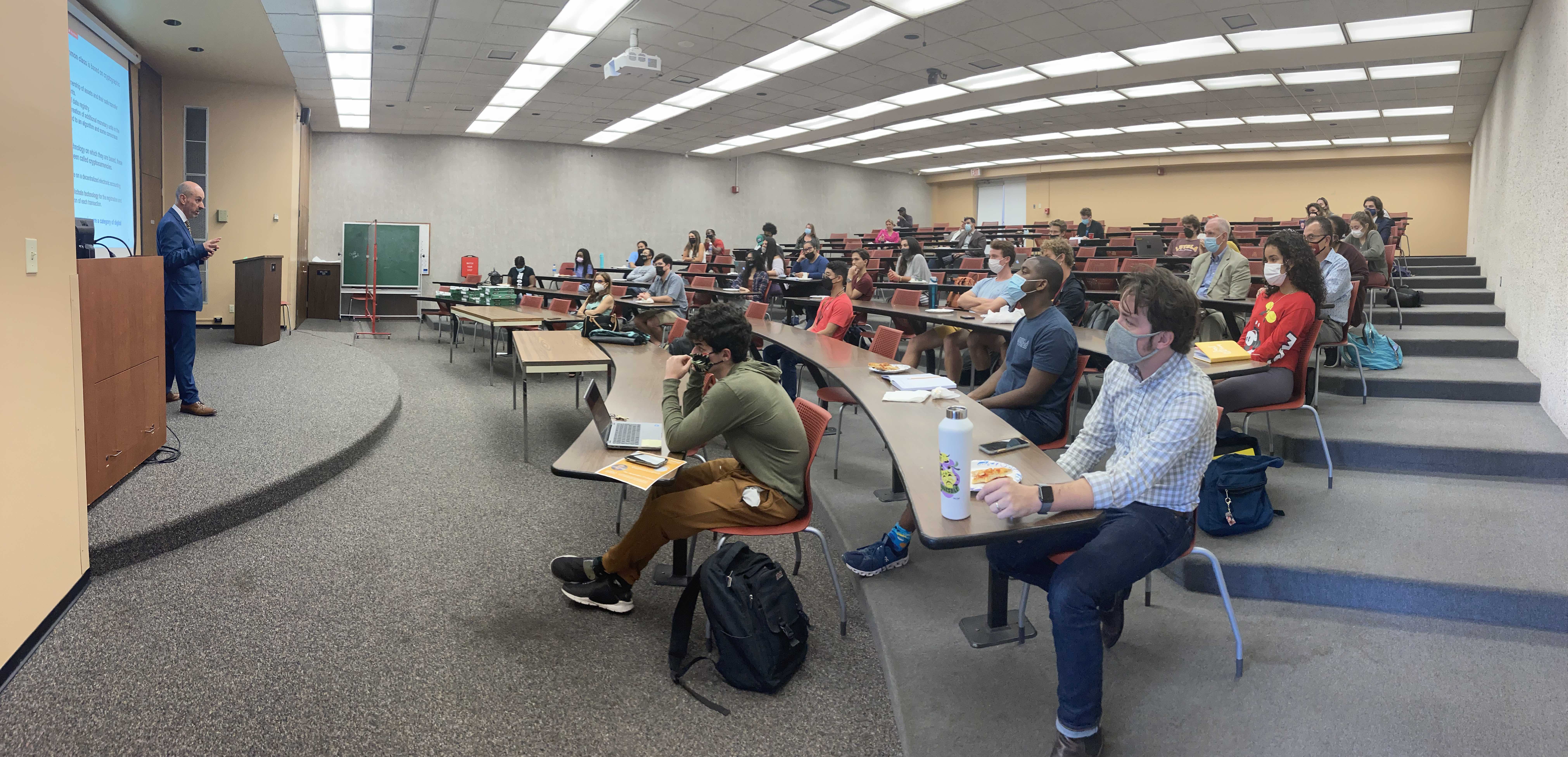 Students learning about Cryptocurrency